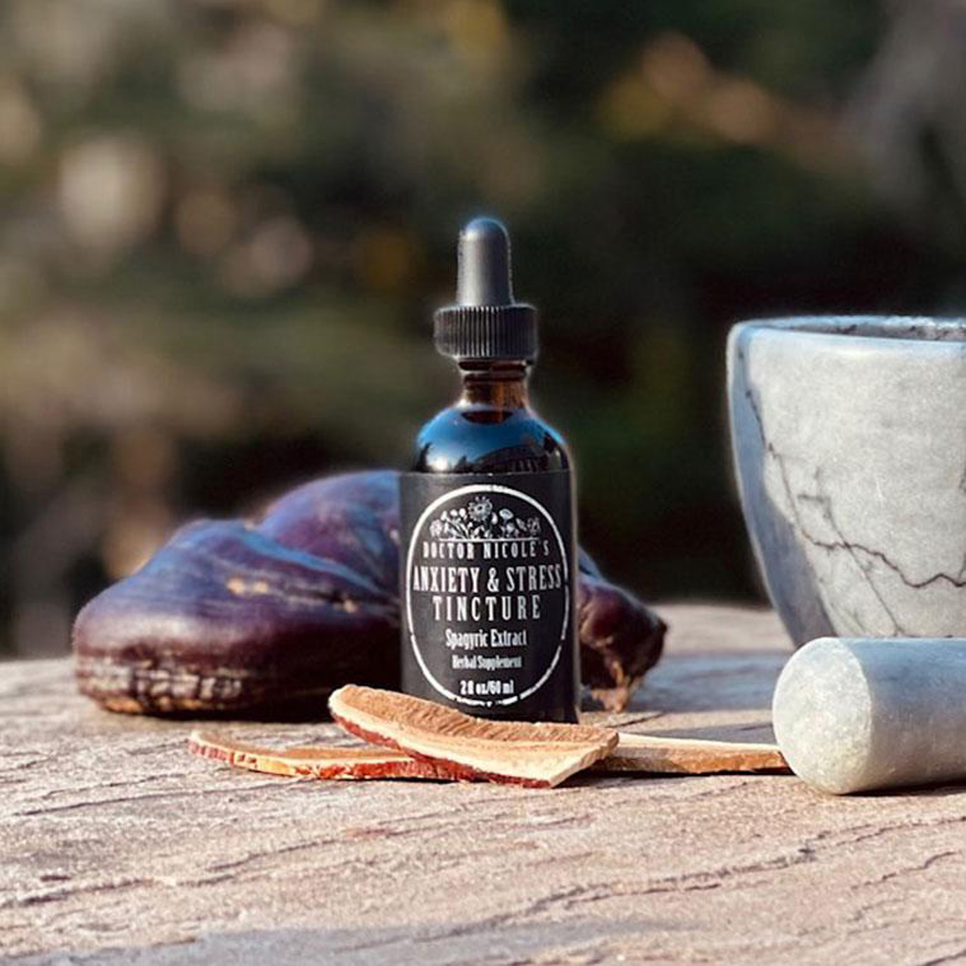 Flowered Citronella Plant in Garden Nicoles Apothecary Anxiety Stress Tincture