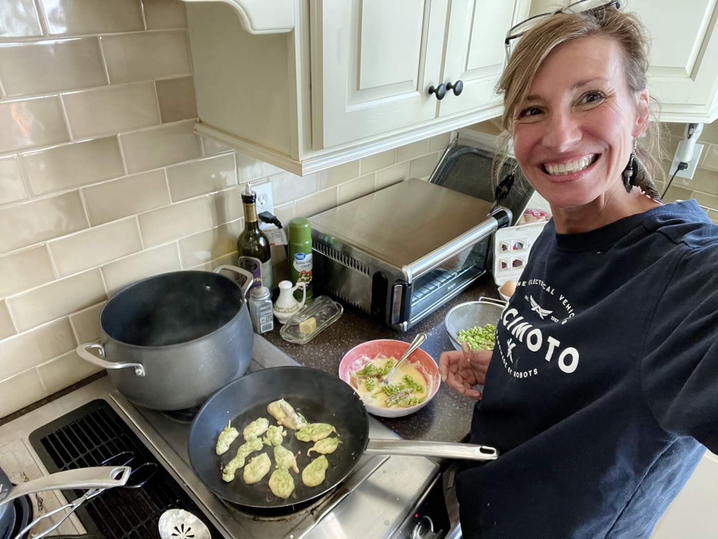 Nicole Apelian Cooking Fritters Nicole Apelian Cooking Fritters