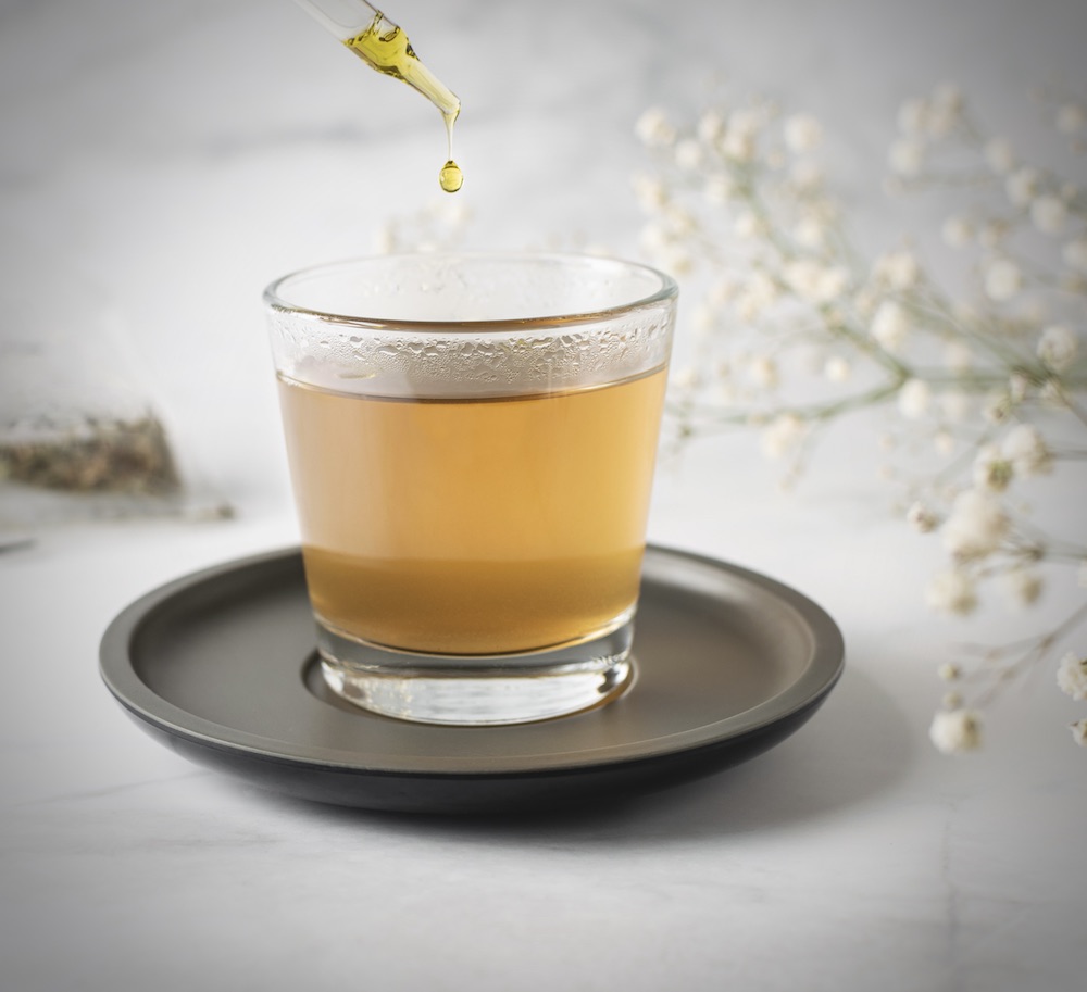 cannabis CBD dropper hot tea cannabis CBD dropper hot tea