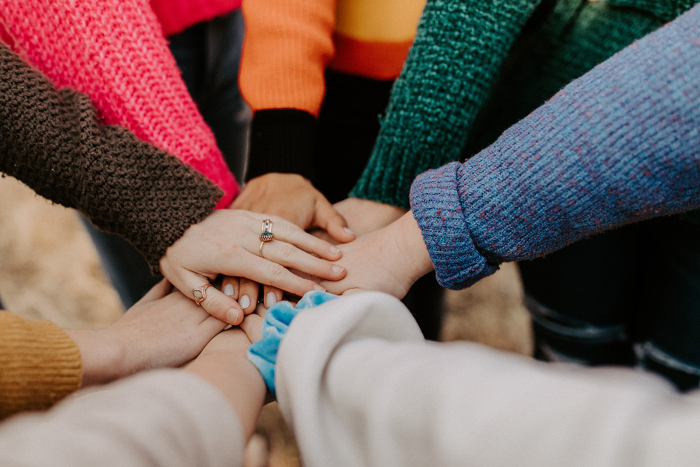 many hands in a circle together many hands in a circle together