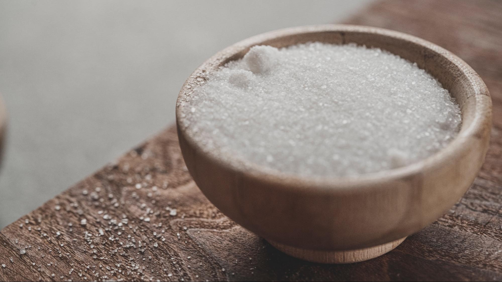 bowl of table sugar bowl of table sugar