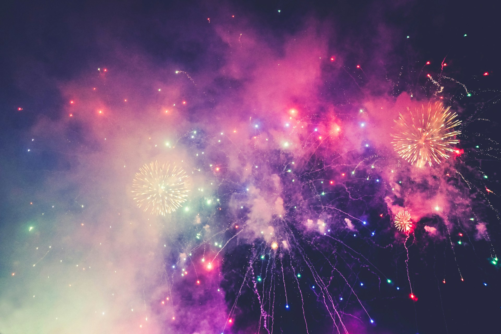 fireworks in the night sky fireworks in the night sky