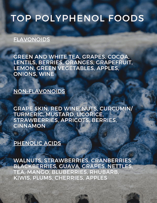 top polyphenol food list