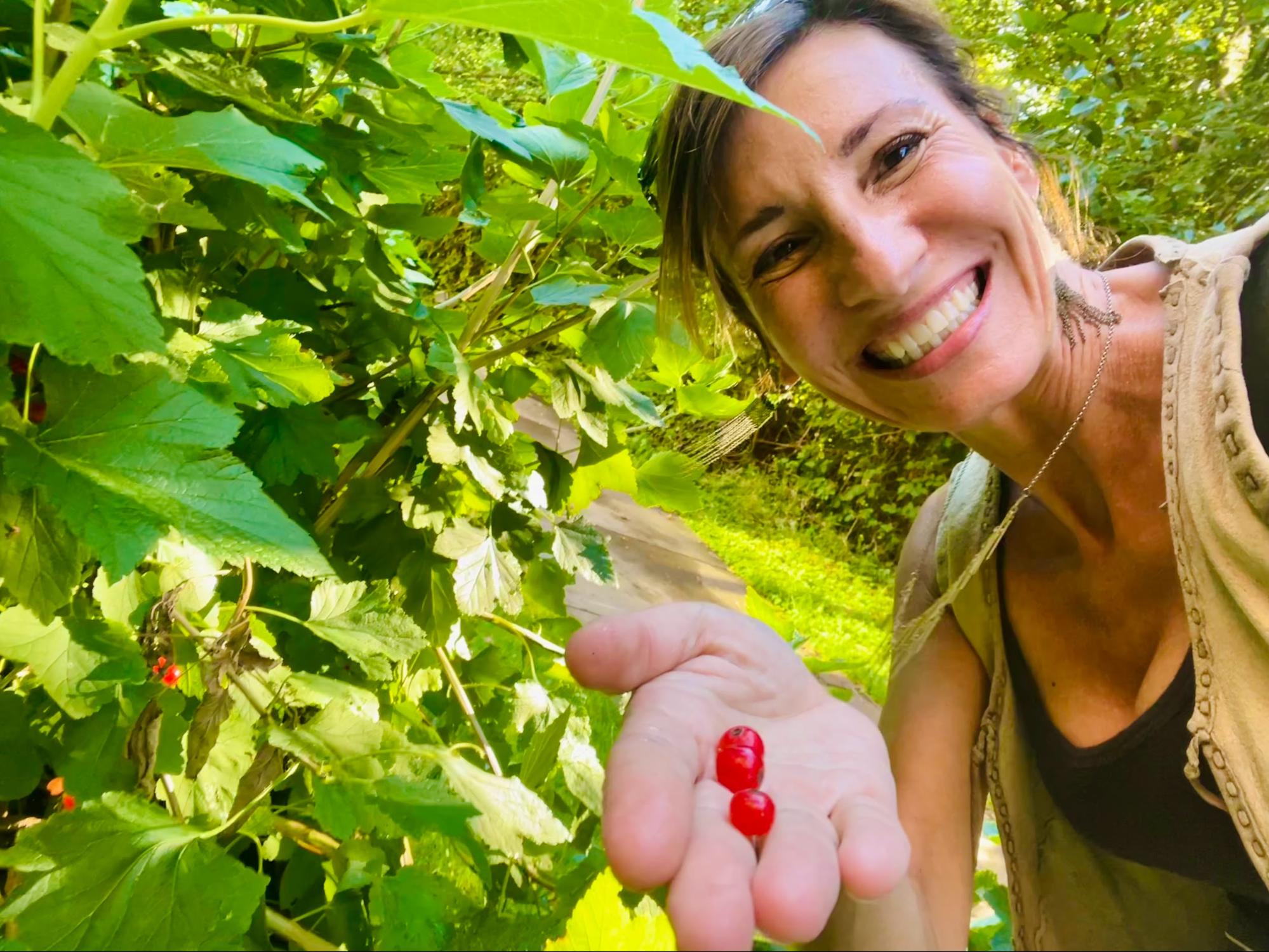 Nicole Apelian foraging gooseberries Here’s What to Forage This Autumn — Wild Food Recipe Included!