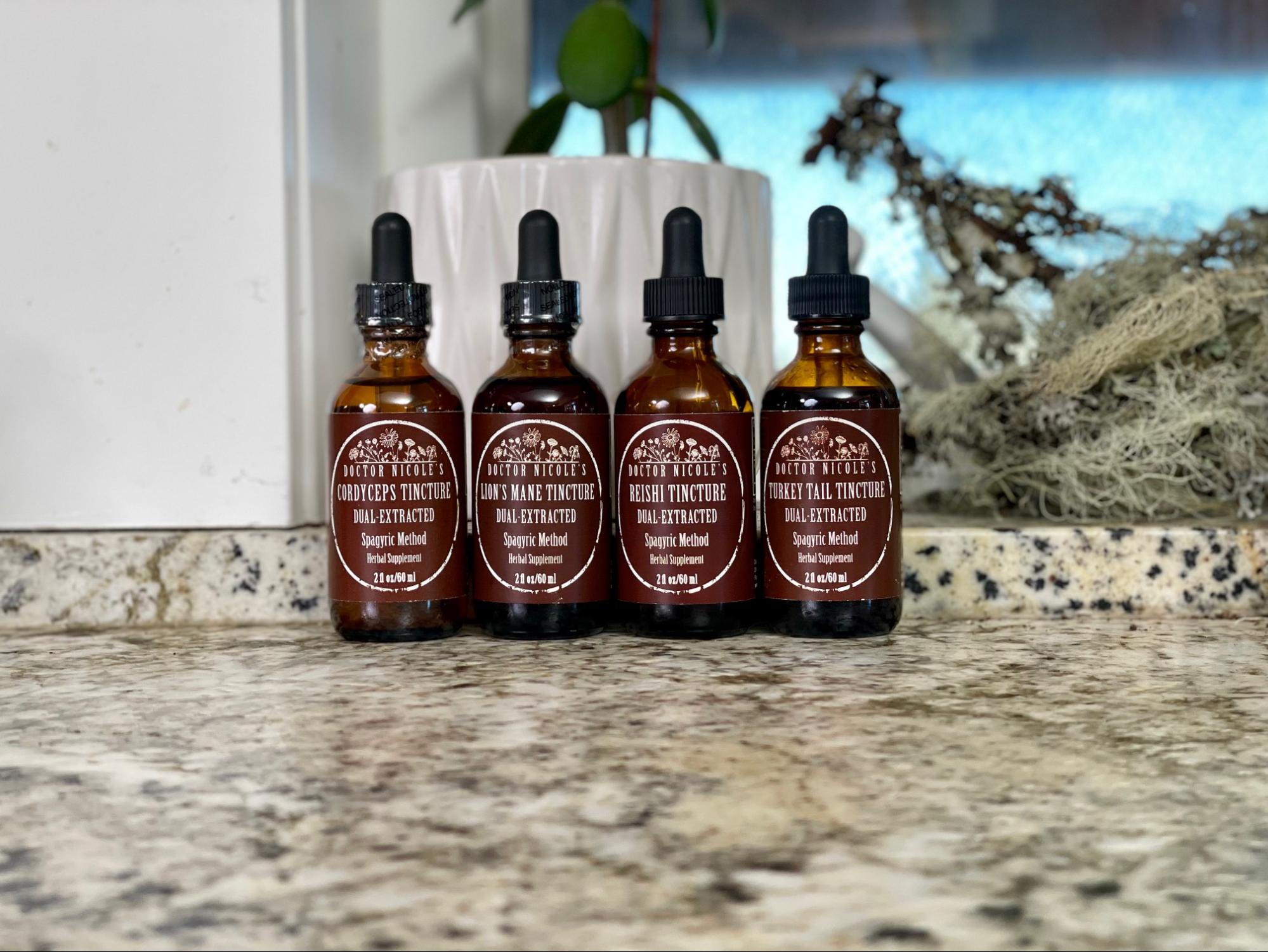 Mushroom FOURtress tincture bundle