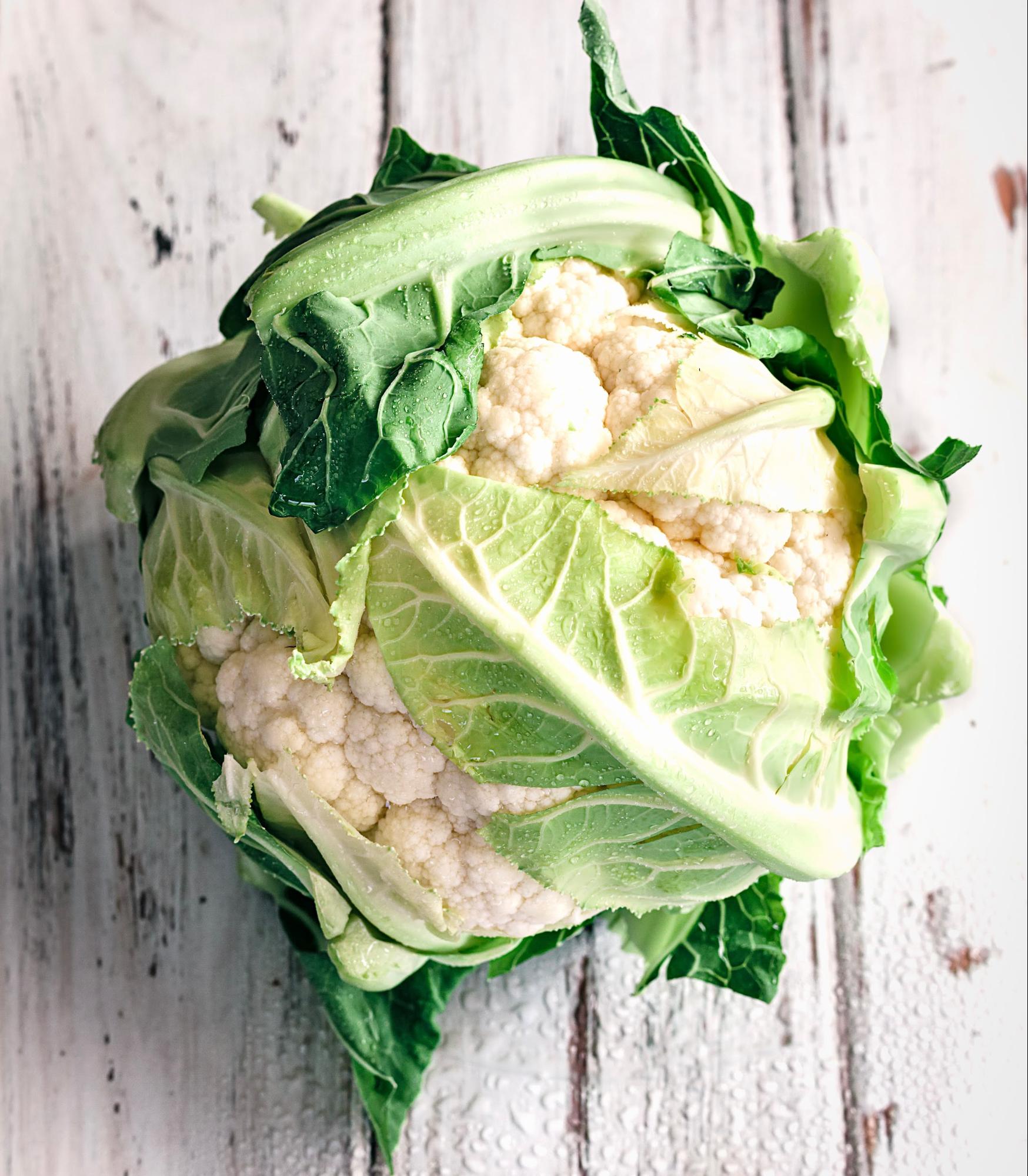 head of cauliflower head of cauliflower