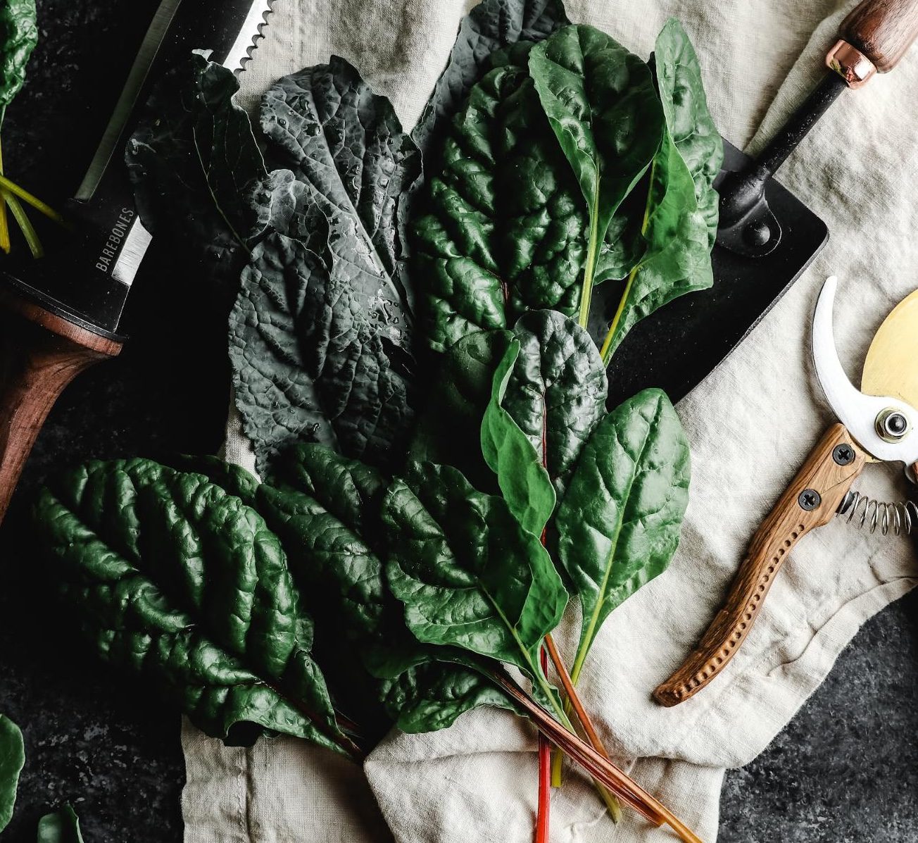 leafy green vegetables
