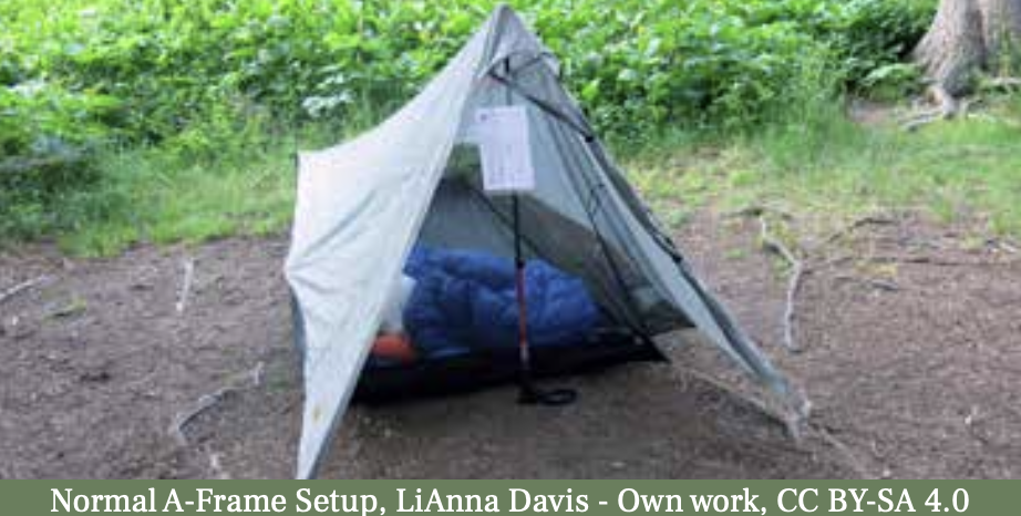 normal a-frame tent setup normal a-frame tent setup