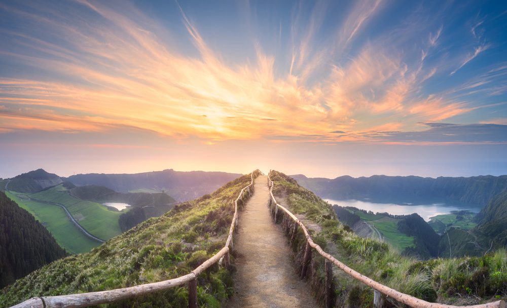 epic trail sunrise