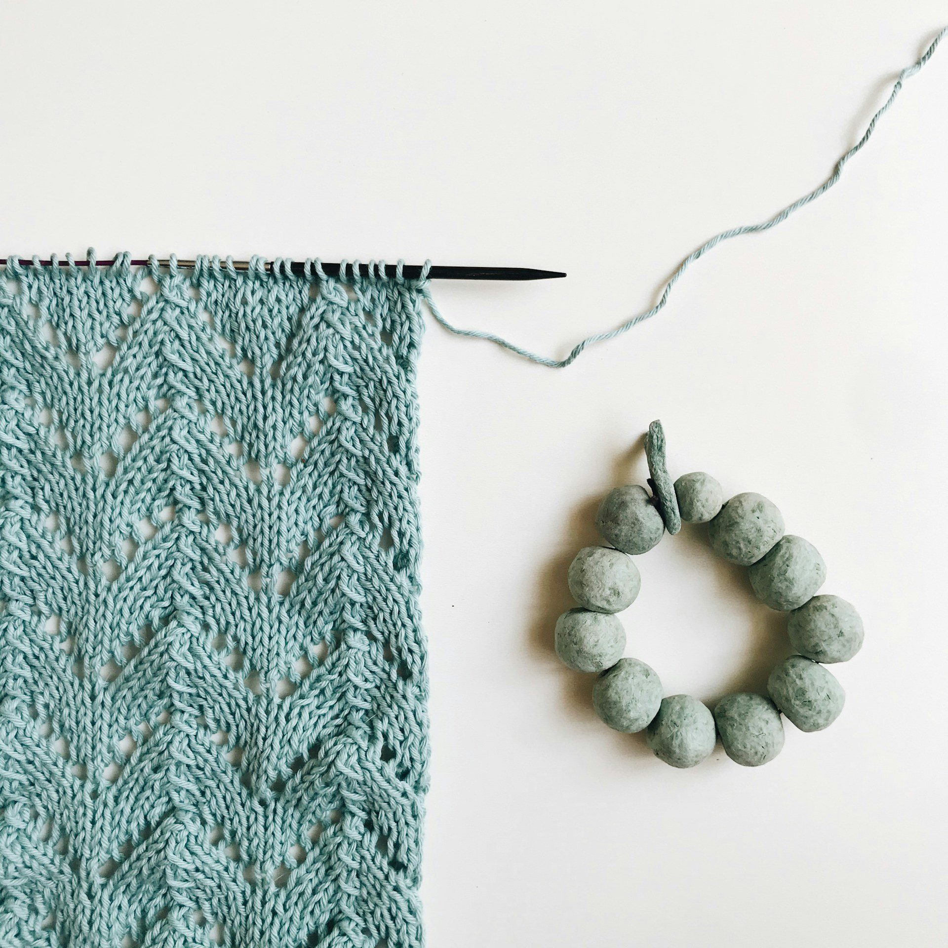 knitting and beading crafts