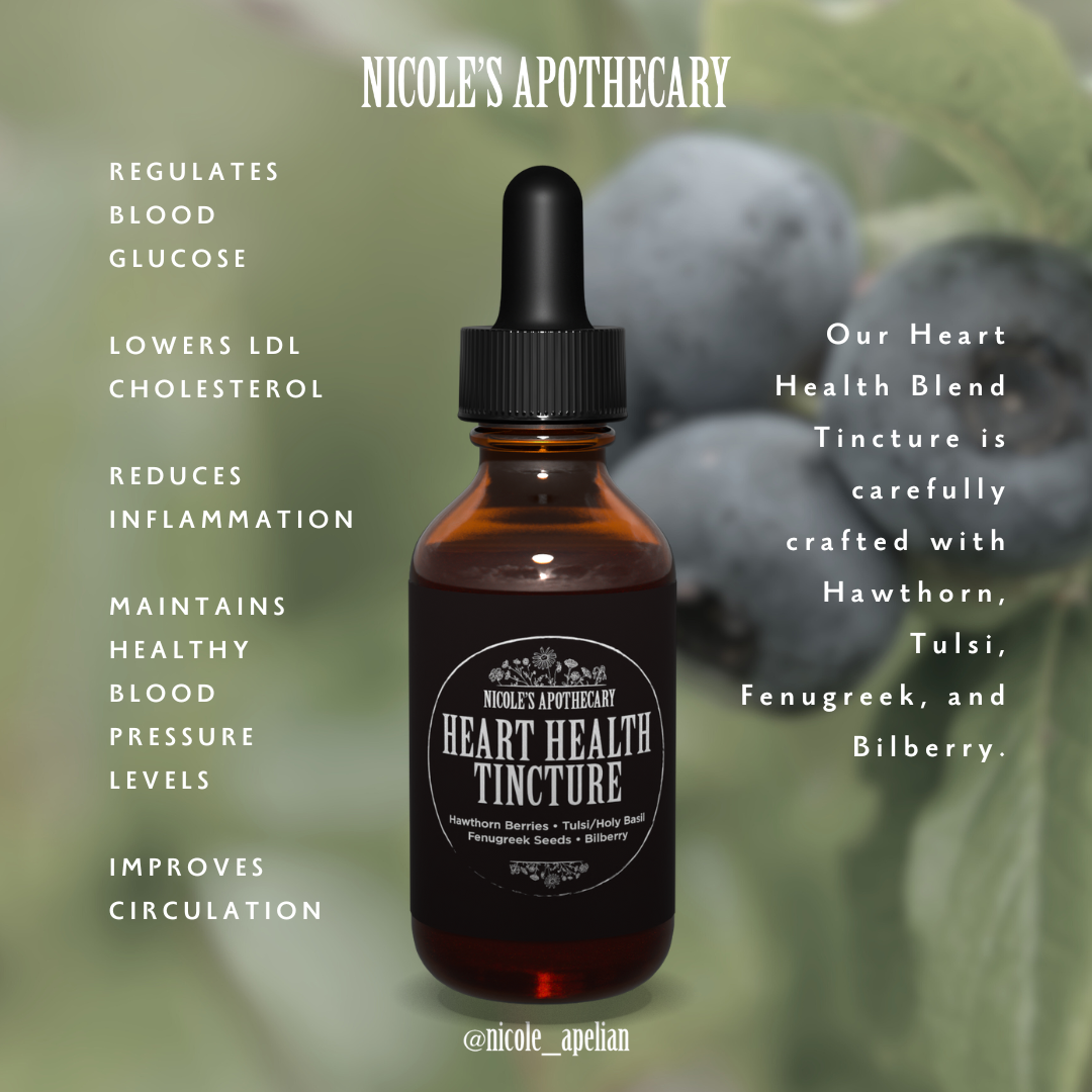 Nicoles Apothecary - Heart Health Blend Tincture - Social Graphic