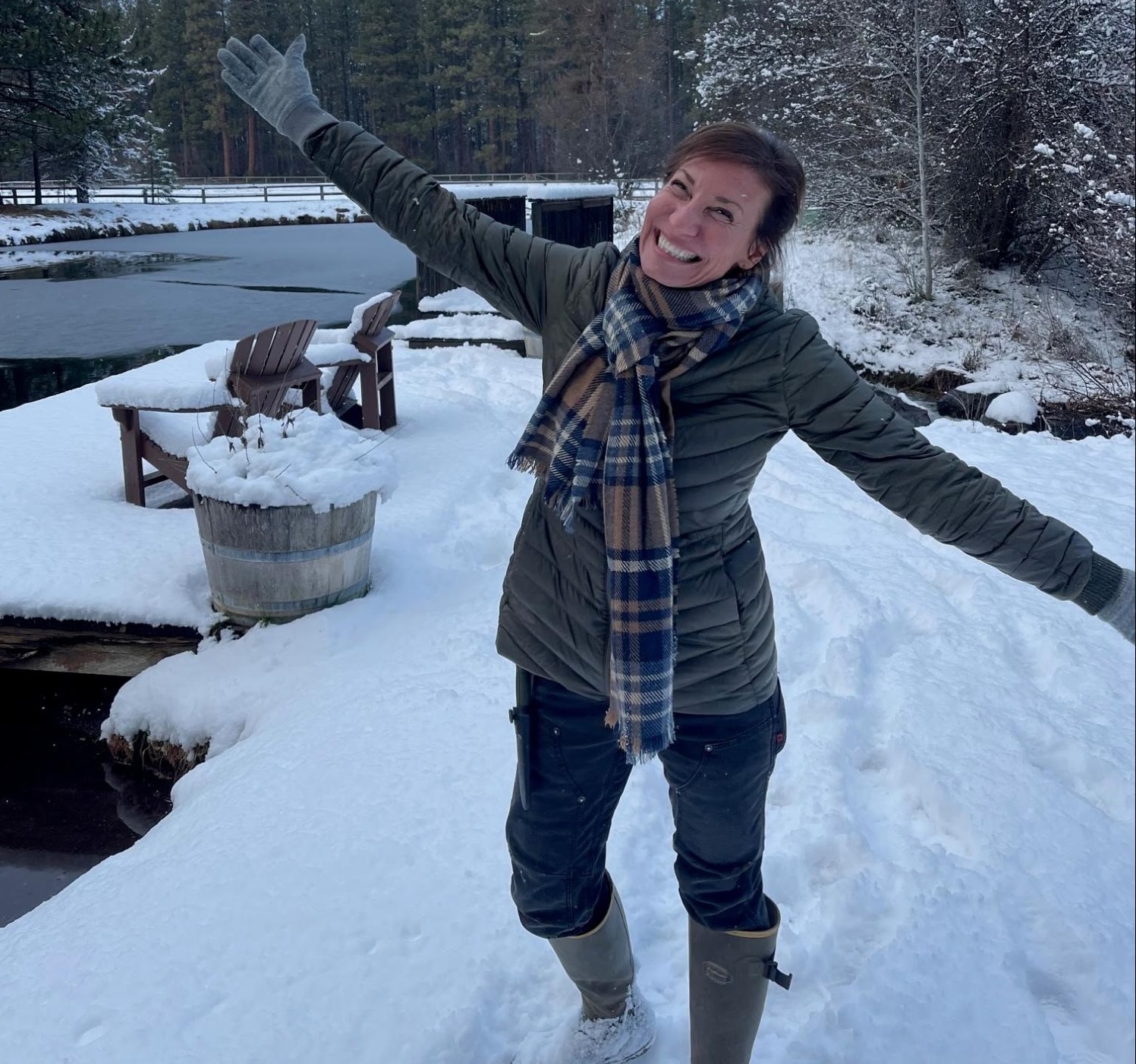 Nicole Apelian snow The Secret to a Happy & Healthy Holiday Season