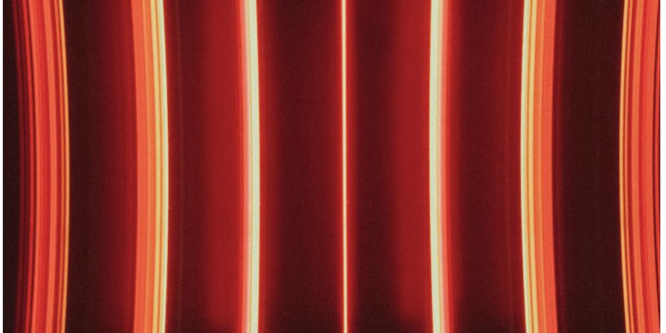 red bars of light