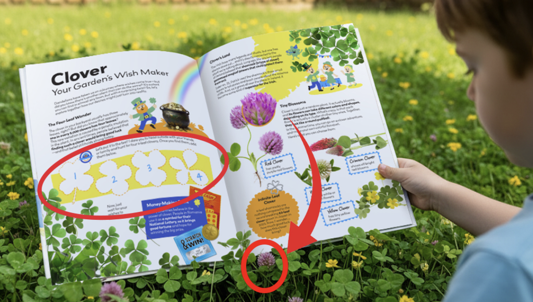 My First Plant Book clover page