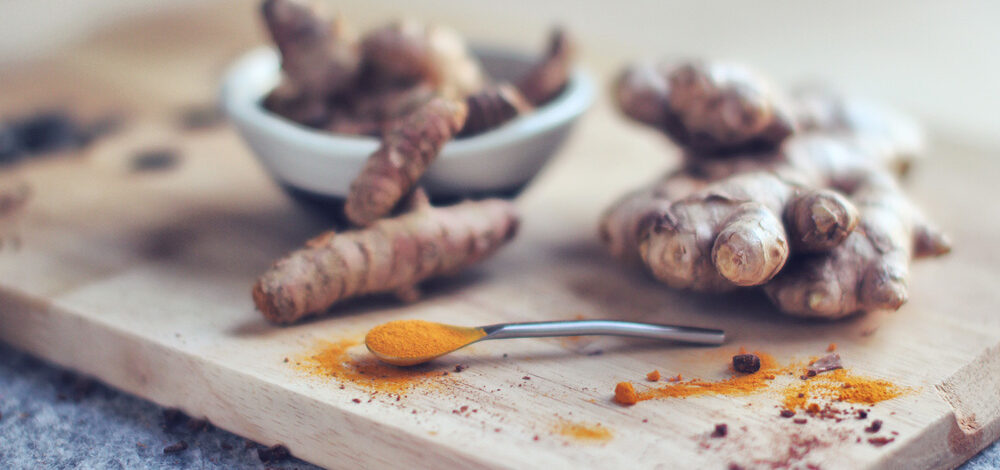 turmeric and ginger cutting board