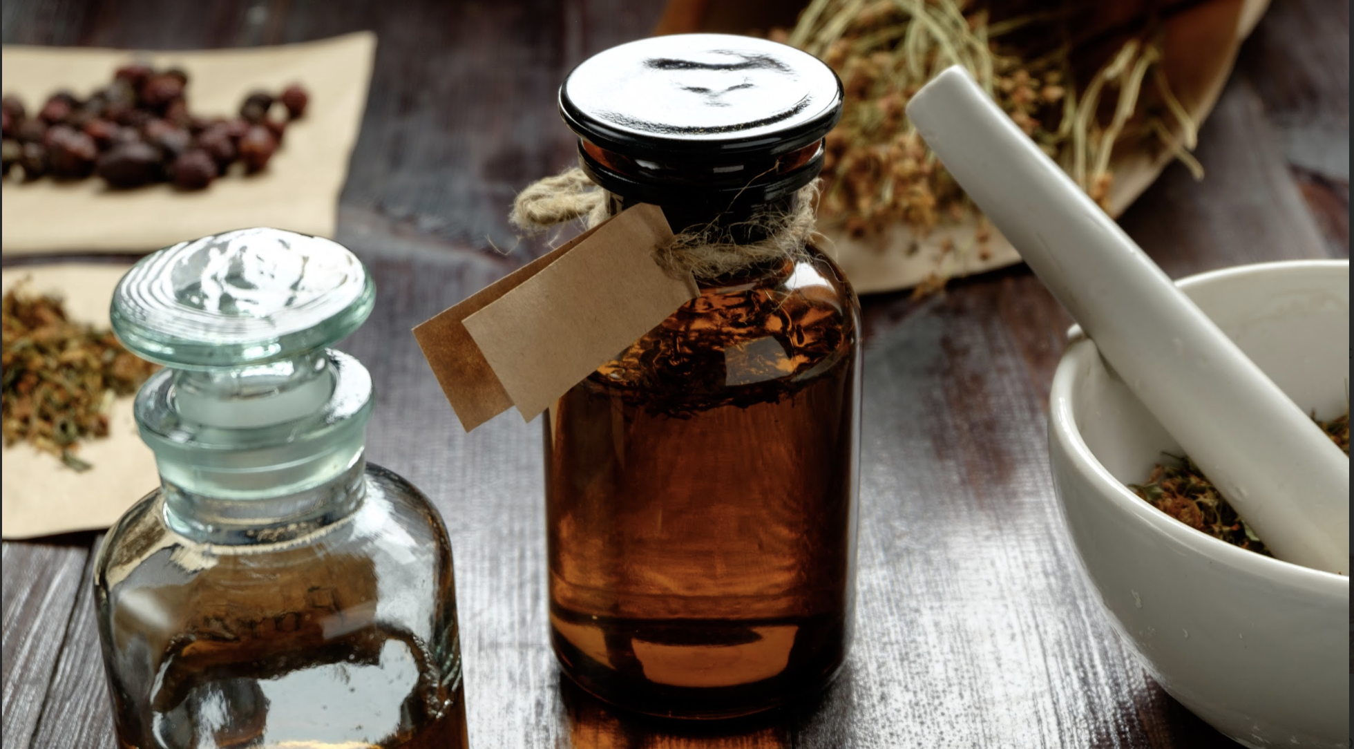 home apothecary closeup