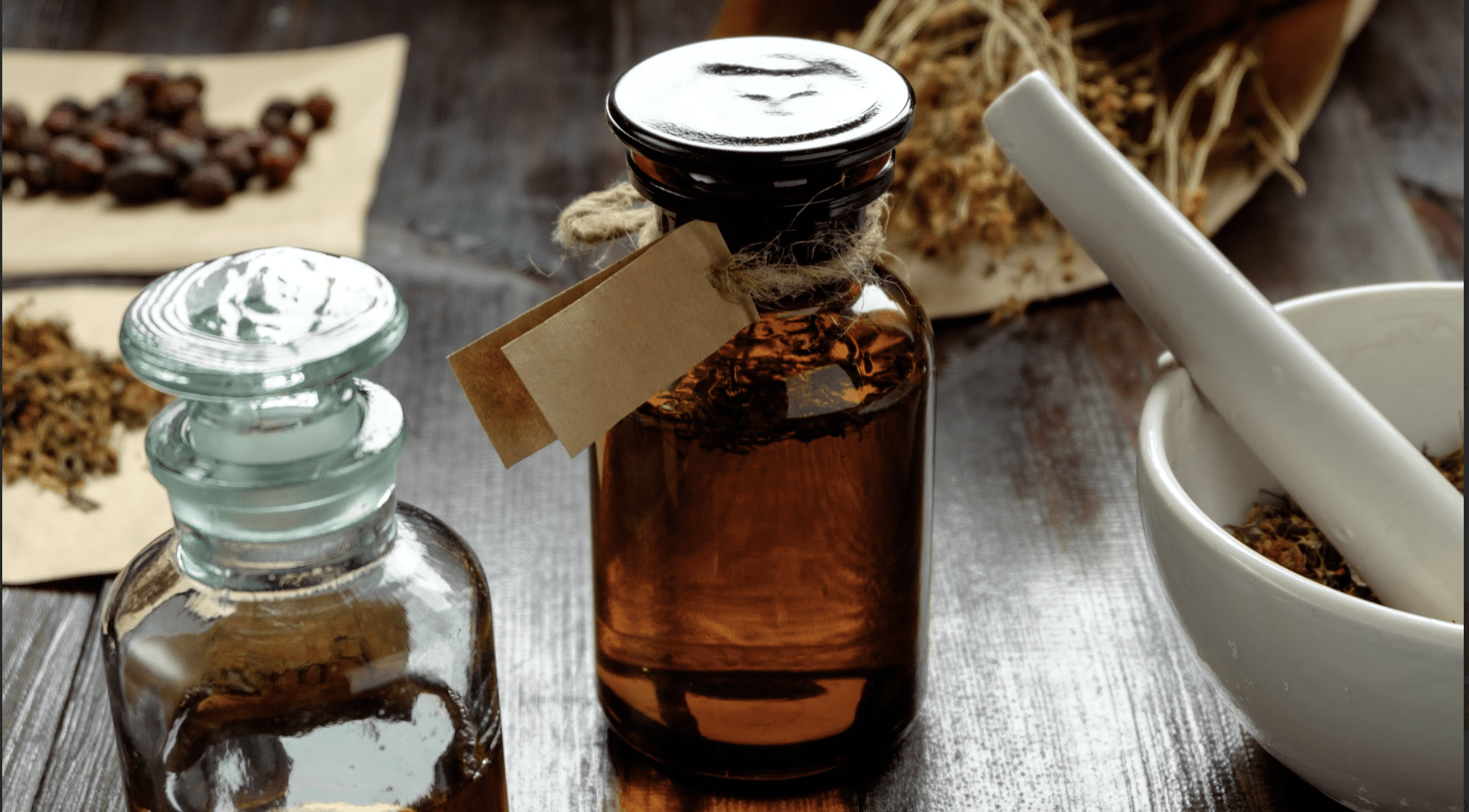 home apothecary closeup